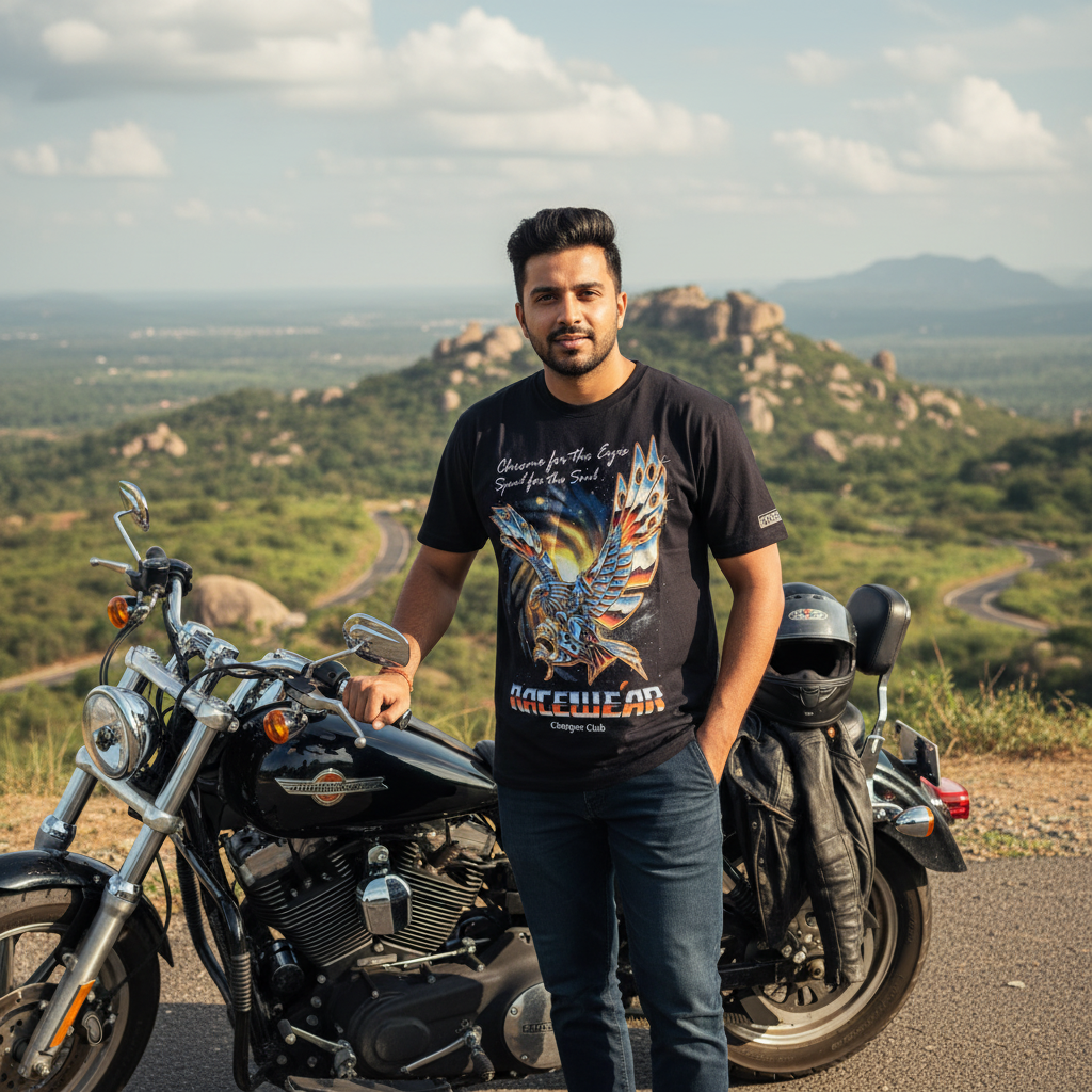 Chrome Eagle – Chopper Club Tee